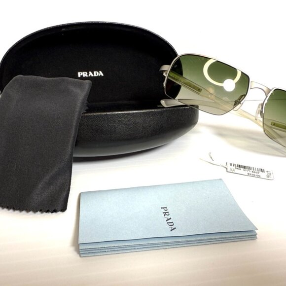 Prada SPR 59C NEW - Rimless Sunglasses - Picture 1 of 13